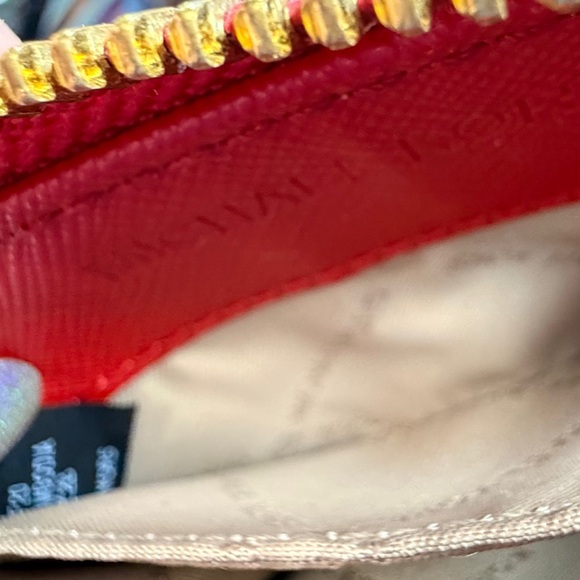 Michael Kors Red and Black Zip Wallet - Picture 12 of 12